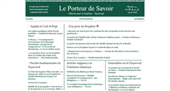 Desktop Screenshot of leporteurdesavoir.fr