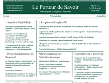 Tablet Screenshot of leporteurdesavoir.fr